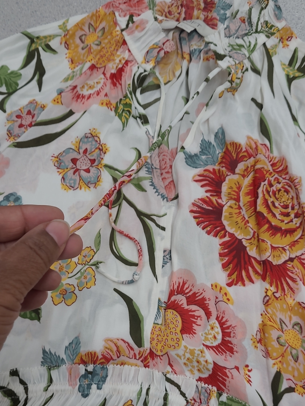 Ann Taylor Loft Poppy Floral Blouse Size S - Picture 8 of 11